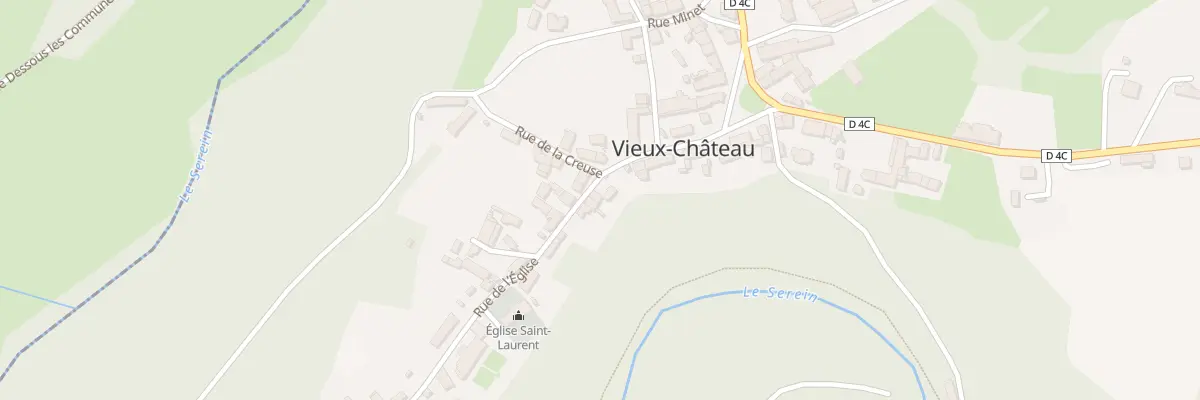 Plan du 1 Rue de l’Eglise à Vieux-Château