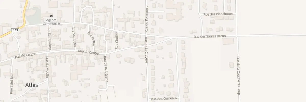 Plan du 70 Rue du Centre à Athis