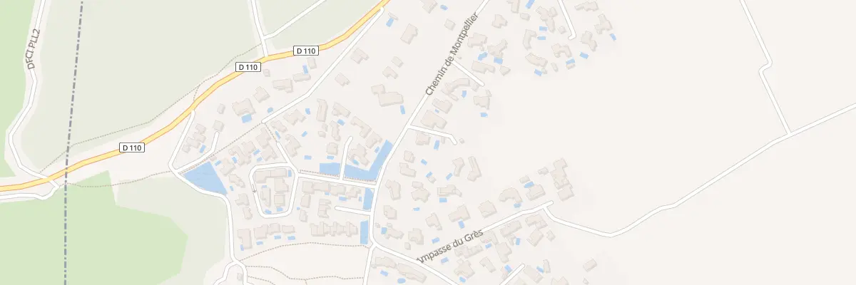 Plan du 1089 Chemin de Montpellier à Villetelle
