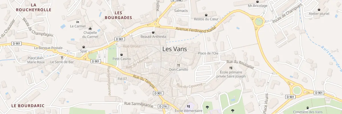 Plan du 8 Rue-courte aux Vans