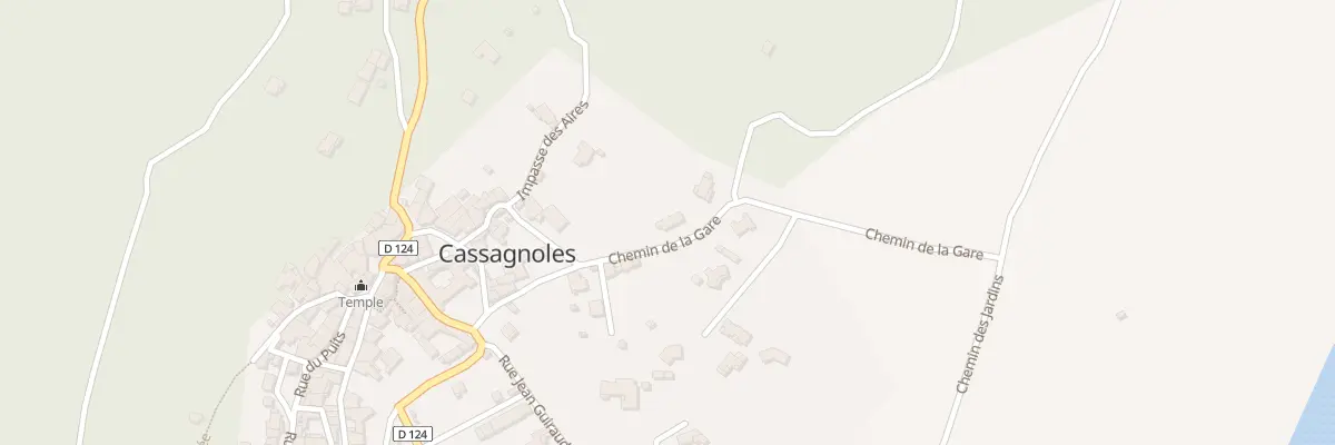 Plan du 141 Che de la Gare à Cassagnoles