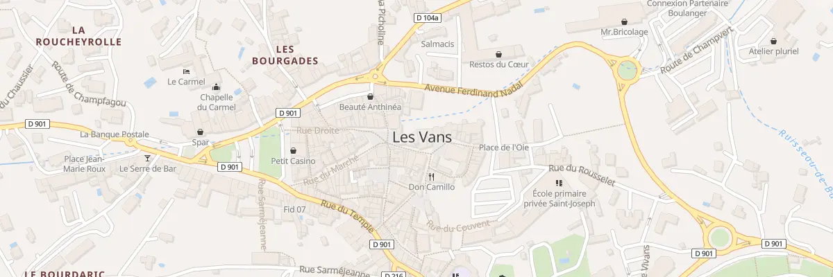 Plan du 7 Rue-courte aux Vans
