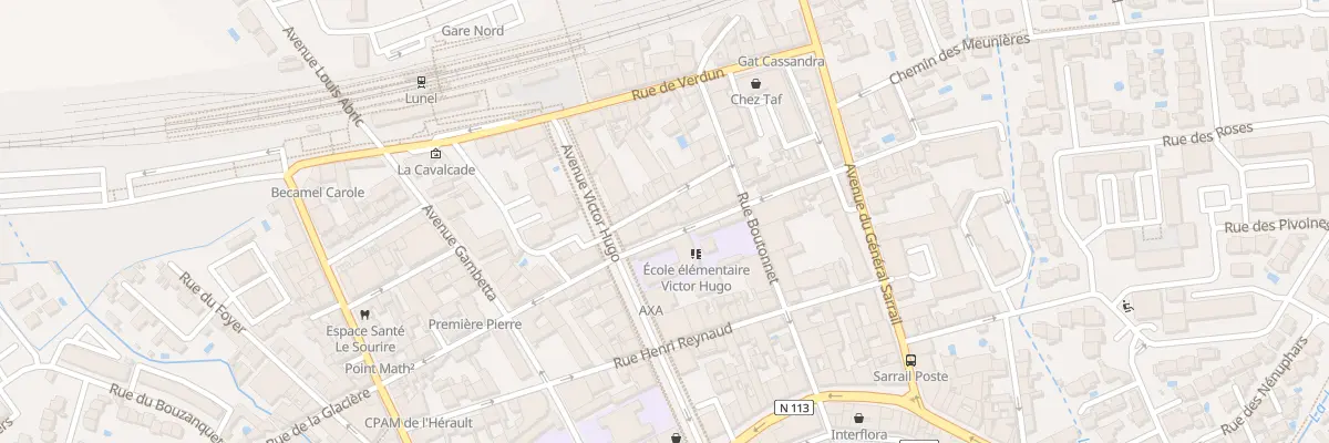Plan du 250 Rue Lakanal à Lunel