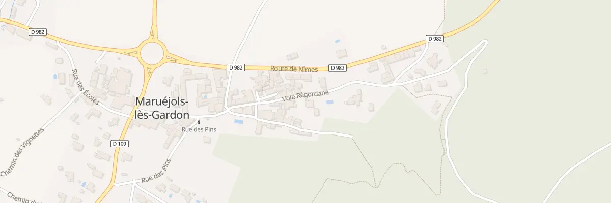 Plan du 4 Voie Regordane à Maruéjols-lès-Gardon