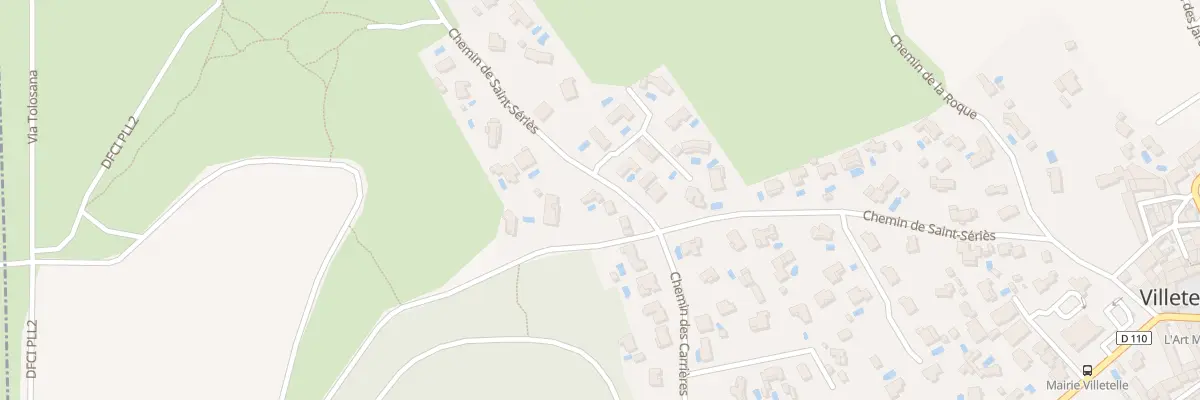 Plan du 401 Che de Saint Series à Villetelle