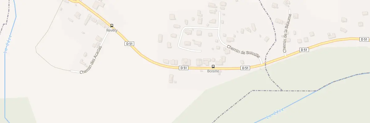 Plan du 1121 Rte de Revety à Bessèges