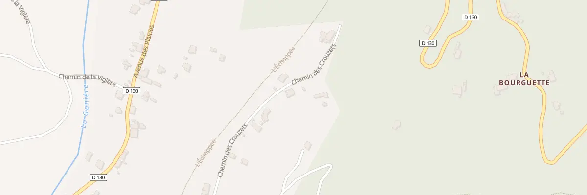 Plan du 732 Che des Crouzets à Gagnières
