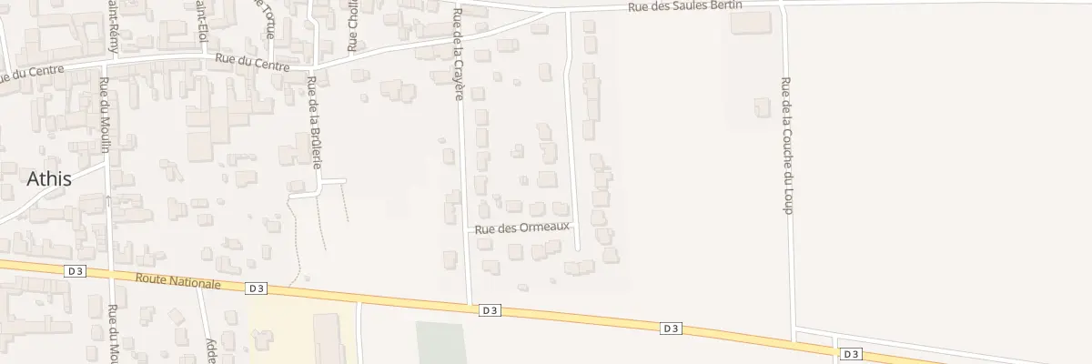 Plan du 1 Rue de la Louvetiere à Athis
