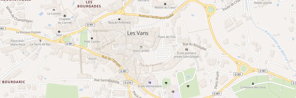 Plan du 4 Rue Léopold Ollier aux Vans