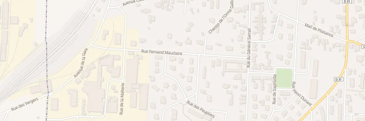 Plan du 11 Rue Fernand Mauclaire à Arcis-sur-Aube