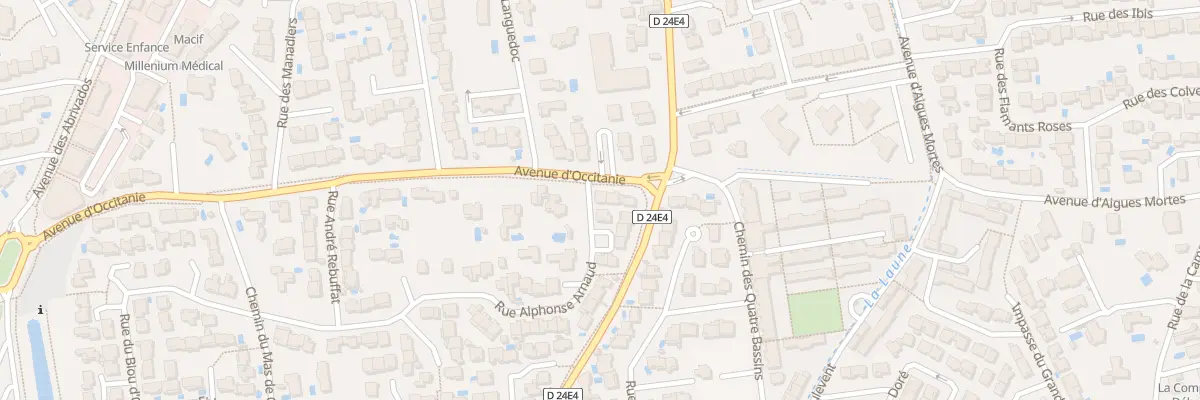Plan du 40 Av d’Occitanie à Lunel