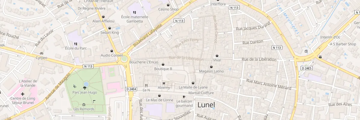 Plan du 131 Rue de la Libération à Lunel