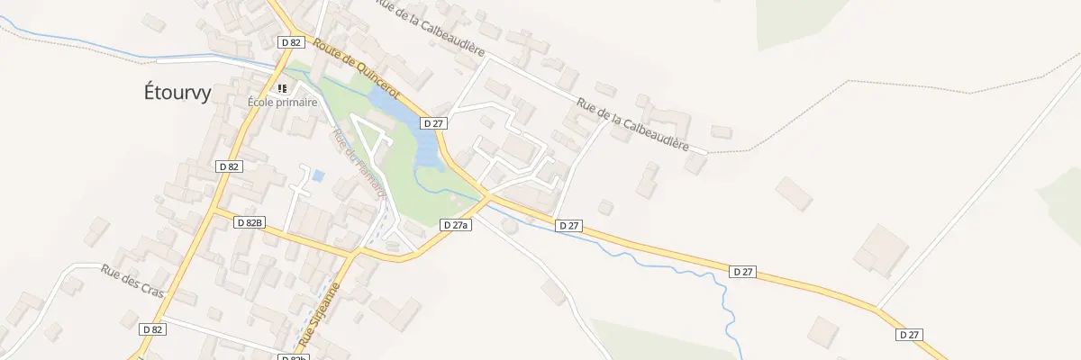 Plan du 1 Che Dessous de la Calbeaudiere à Étourvy