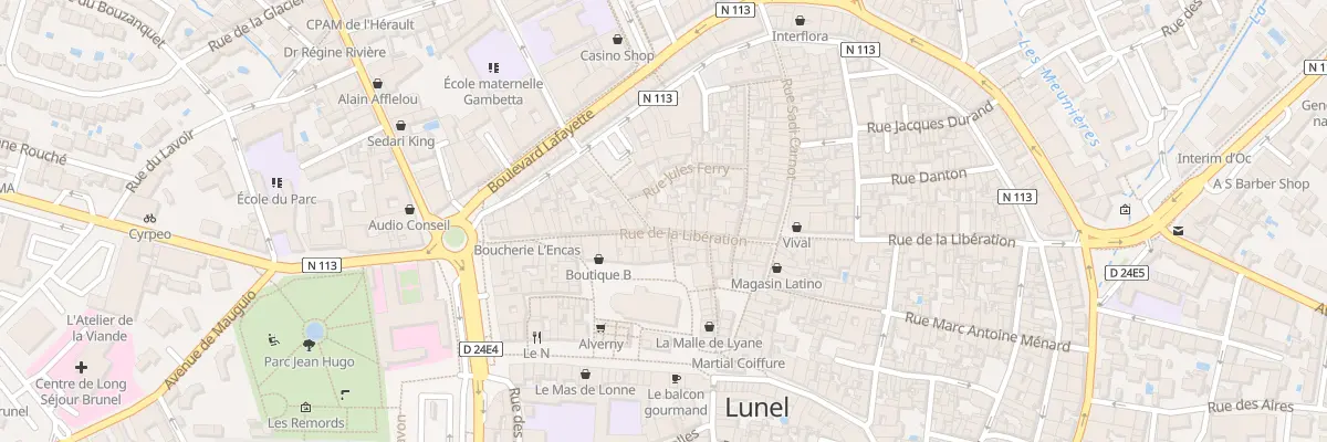 Plan du 140 Rue de la Libération à Lunel