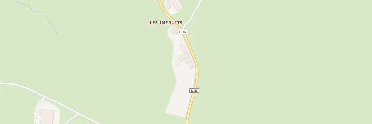 Plan du 1942 Les Infruits aux Estables