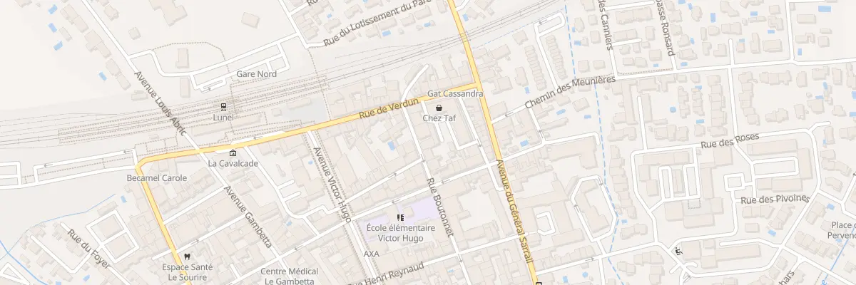 Plan du 193 Rue Boutonnet à Lunel
