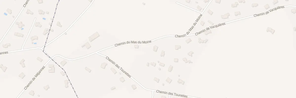 Plan du 320 Che du Mas du Moine à Méjannes-lès-Alès