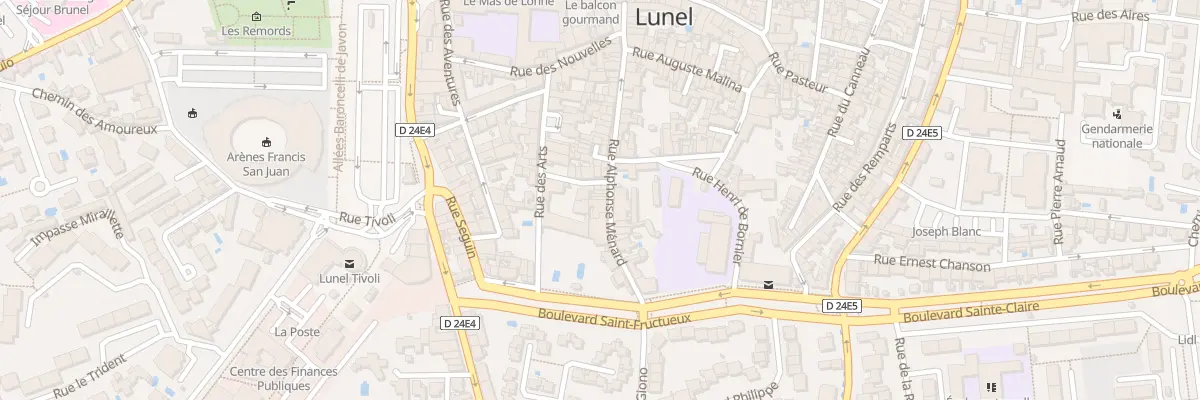 Plan du 181 Rue Alphonse Menard à Lunel