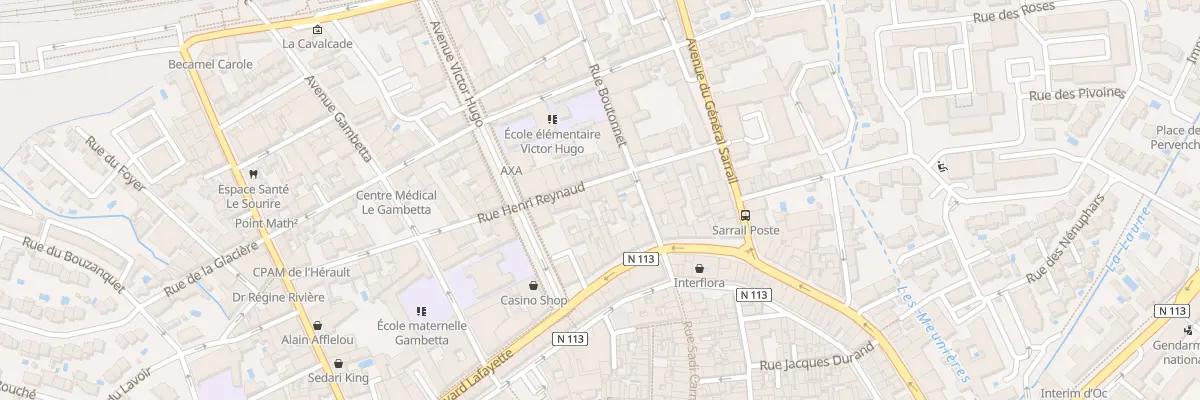 Plan du 271 Rue Henri Reynaud à Lunel