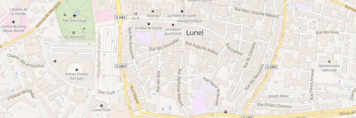 Plan du 99 Rue Alphonse Menard à Lunel