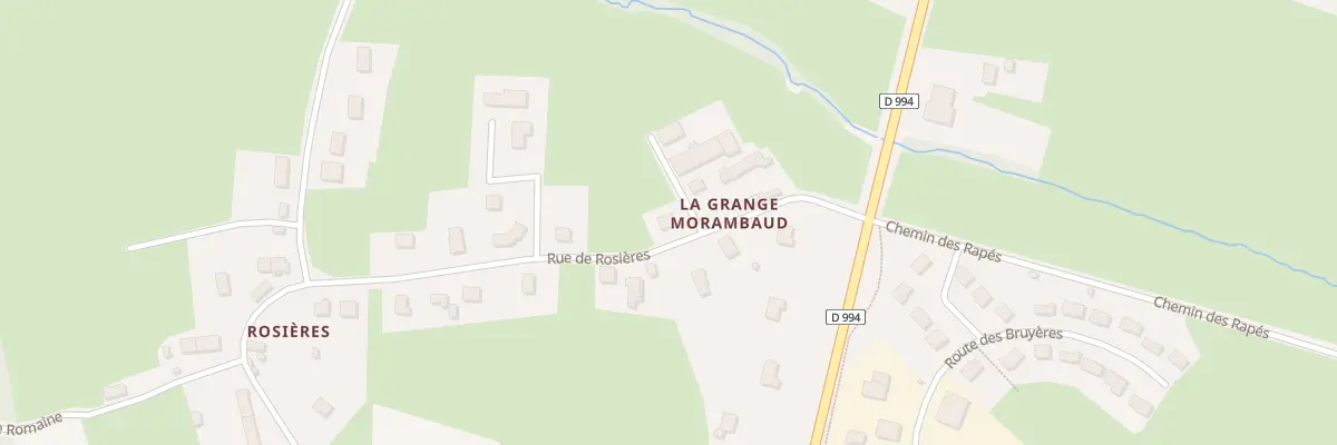 Plan du 1135 Rue Rosieres à Toulon-sur-Arroux