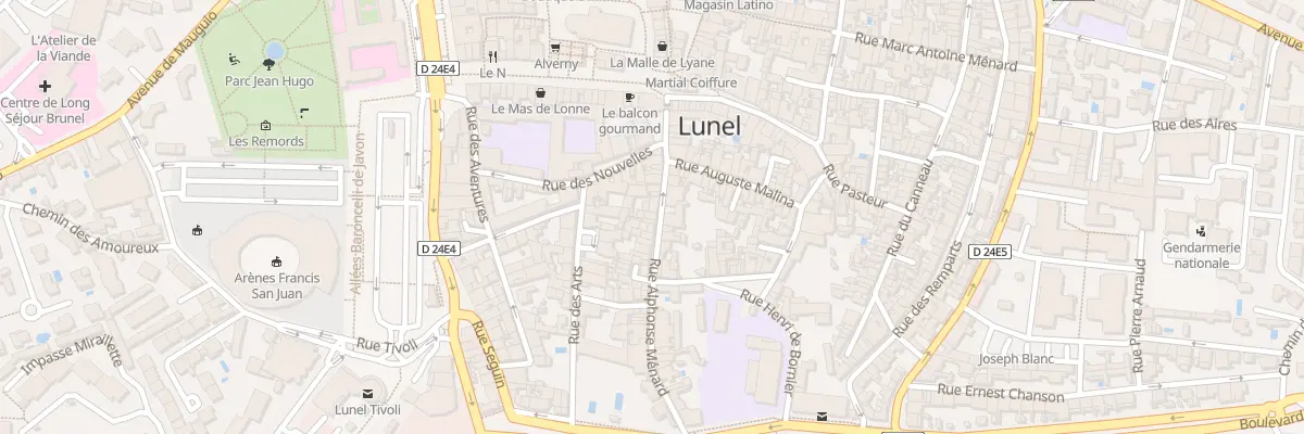 Plan du 95 Rue Alphonse Menard à Lunel