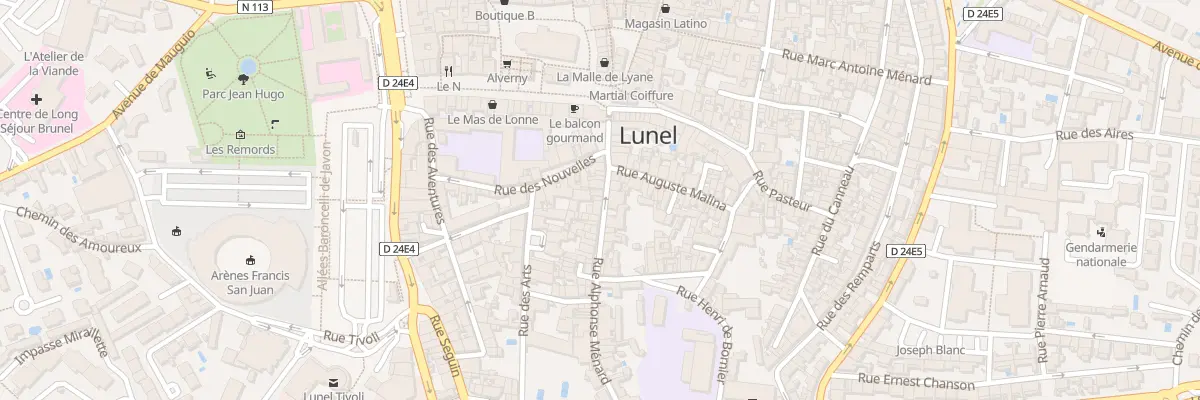 Plan du 81 Rue Alphonse Menard à Lunel