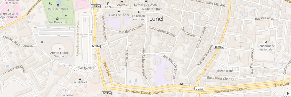 Plan du 130 Rue Alphonse Menard à Lunel