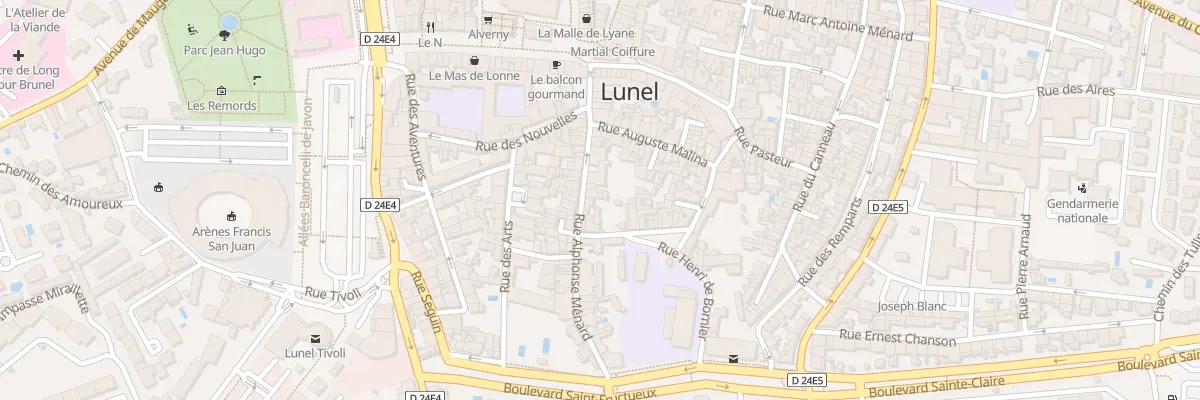 Plan du 108 Rue Alphonse Menard à Lunel