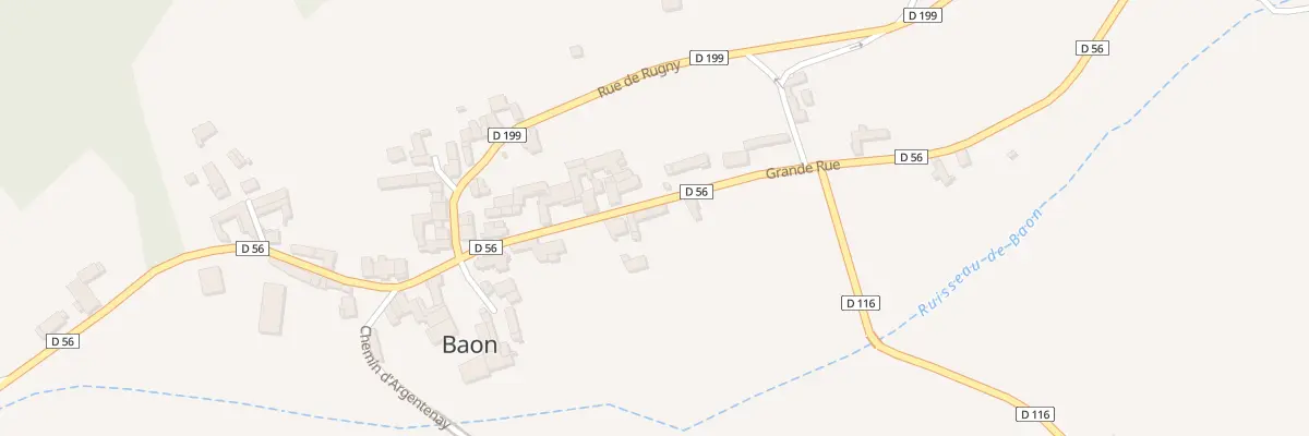 Plan du 38 Gr Grande Rue à Baon