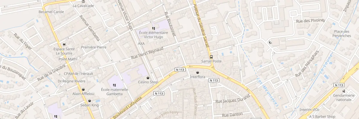 Plan du 30 Rue Boutonnet à Lunel