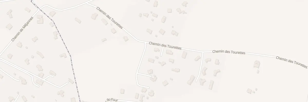 Plan du 1815 Che des Tourettes à Méjannes-lès-Alès