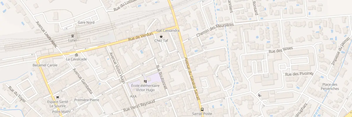 Plan du 374 Rue Lakanal à Lunel