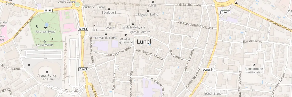 Plan du 38 Rue Auguste Malinas à Lunel