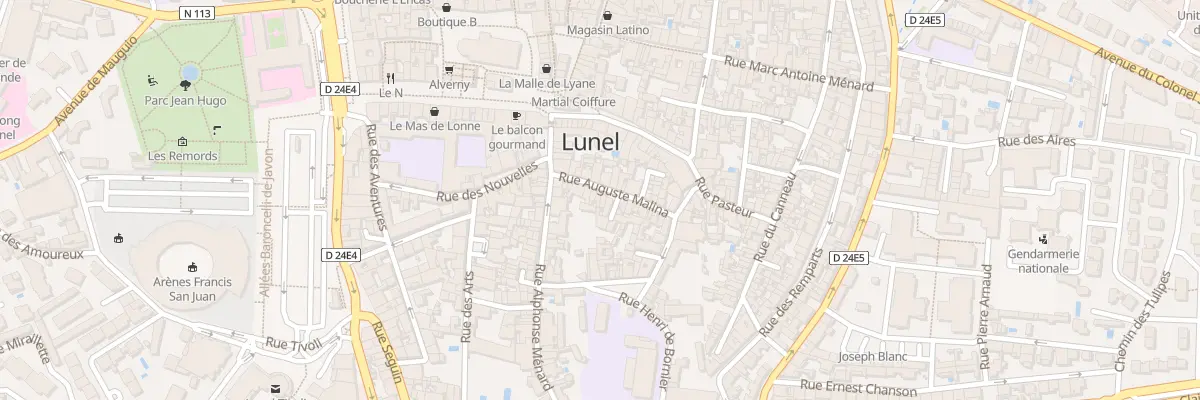 Plan du 47 Rue Auguste Malinas à Lunel