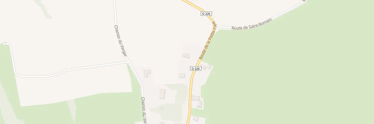 Plan du 419 Rte de la Petite Faye à Uxeau
