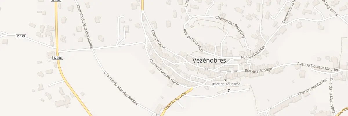 Plan du 12 Rue des Maisons Romanes à Vézénobres