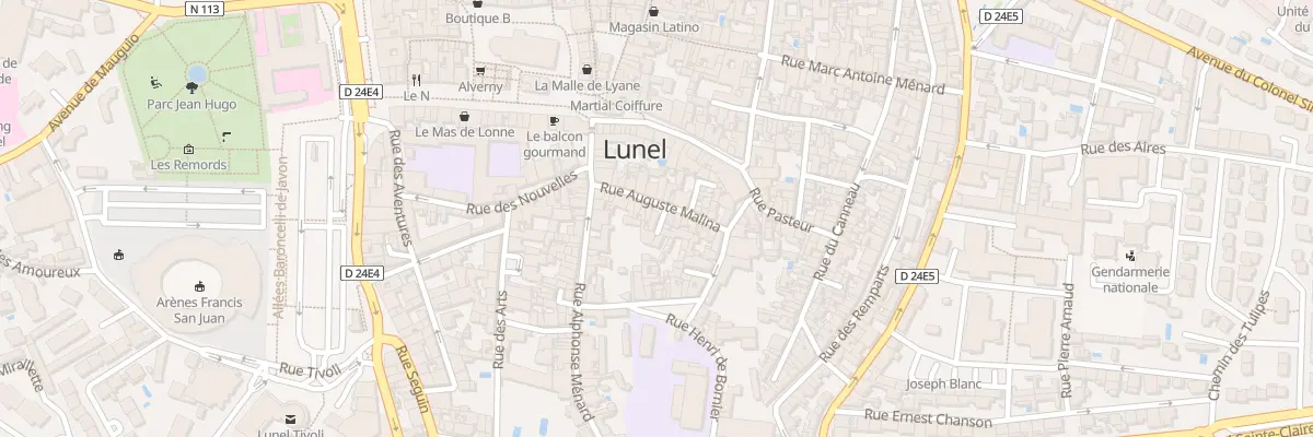 Plan du 57 Rue Auguste Malinas à Lunel