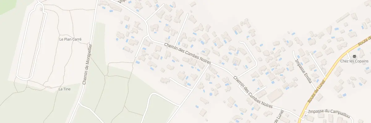 Plan du 340 Che des Combes Noires à Villetelle