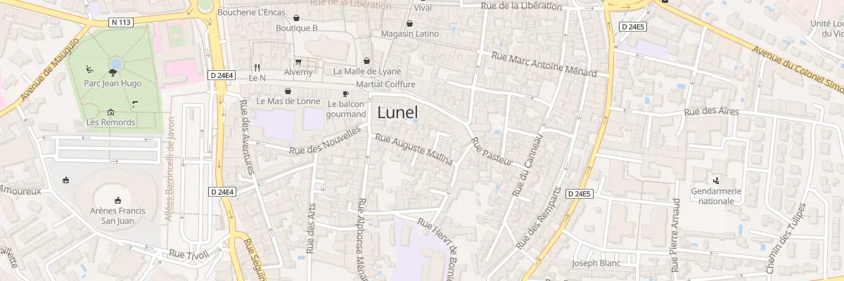 Plan du 58 Rue Auguste Malinas à Lunel