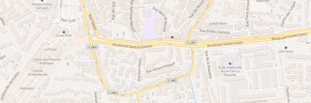 Plan du 211 Bd Saint Fructueux à Lunel