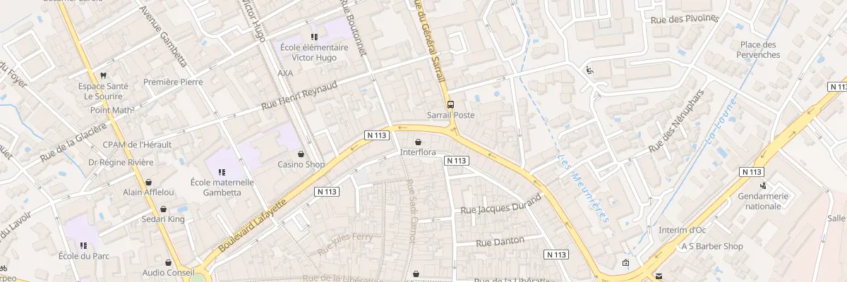 Plan du 285 Bd Lafayette à Lunel
