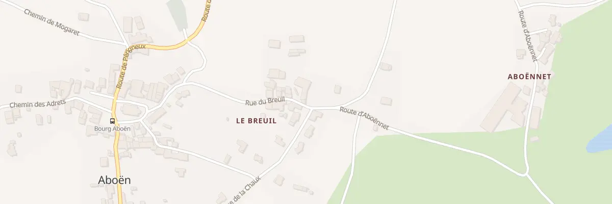 Plan du 245 Rue du Breuil à Aboën