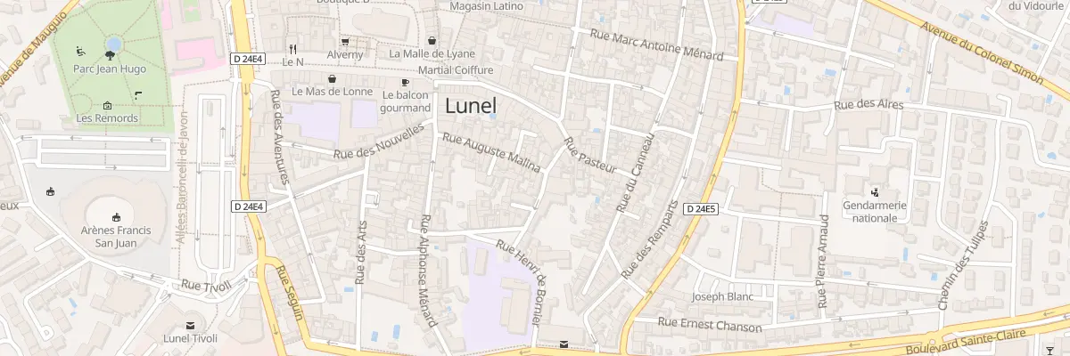 Plan du 105 Rue Auguste Malinas à Lunel