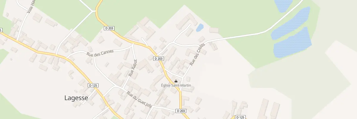 Plan du 1 Pl de l’Eglise à Lagesse