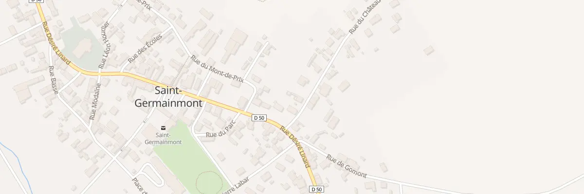 Plan du 1 Rue de Château à Saint-Germainmont