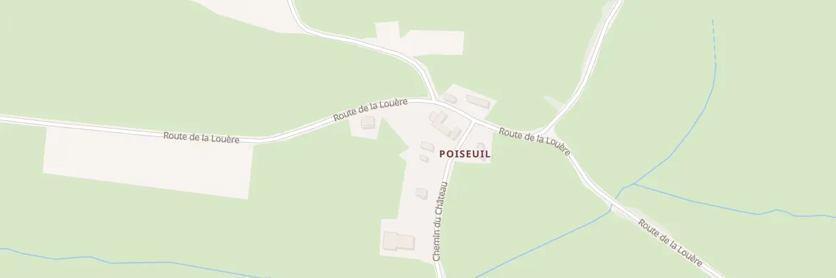 Plan du 5019 Poiseuil à La Boulaye