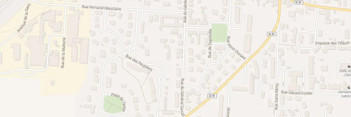 Plan du 36 Rue General Sarrail à Arcis-sur-Aube