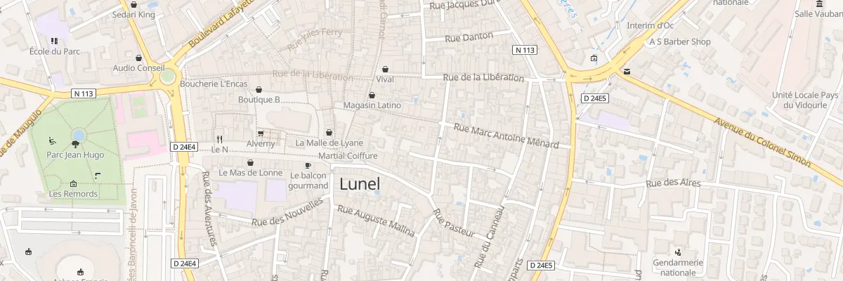 Plan du 71 Rue Marc Antoine Menard à Lunel