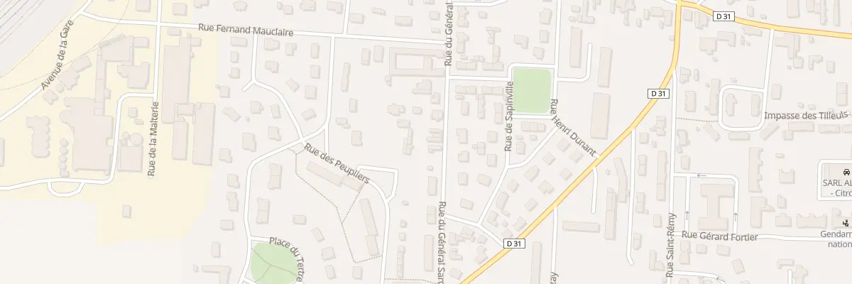 Plan du 34 Rue General Sarrail à Arcis-sur-Aube